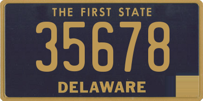 DE license plate 35678