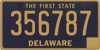 DE license plate 356787