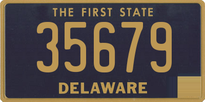 DE license plate 35679
