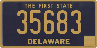 DE license plate 35683