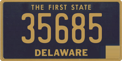 DE license plate 35685