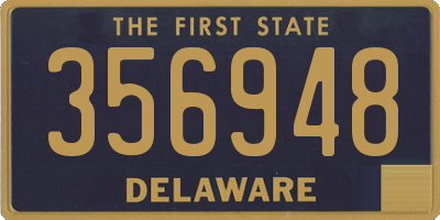 DE license plate 356948