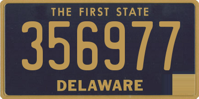 DE license plate 356977