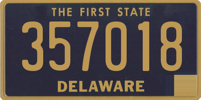 DE license plate 357018