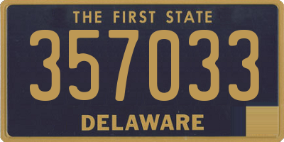 DE license plate 357033