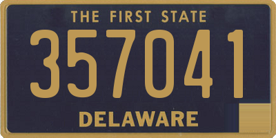 DE license plate 357041