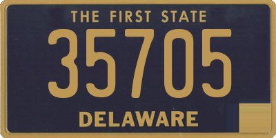 DE license plate 35705