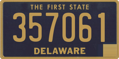 DE license plate 357061