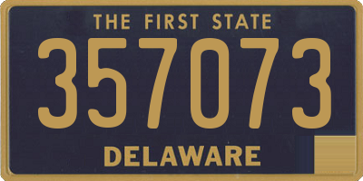 DE license plate 357073