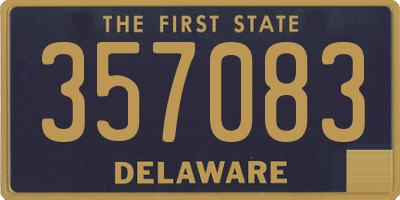 DE license plate 357083