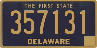 DE license plate 357131