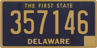 DE license plate 357146
