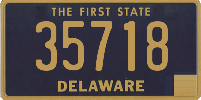 DE license plate 35718