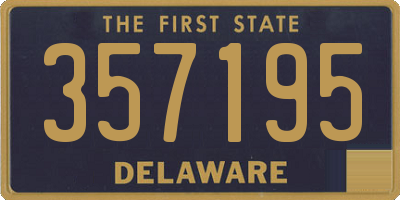 DE license plate 357195