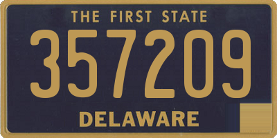 DE license plate 357209