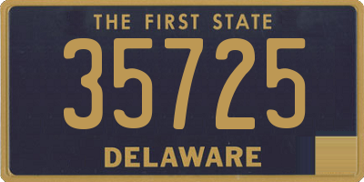 DE license plate 35725