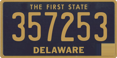 DE license plate 357253