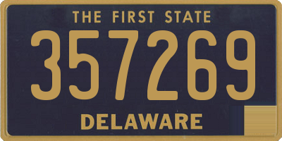 DE license plate 357269