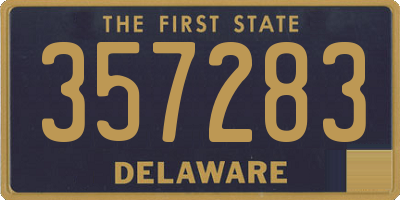 DE license plate 357283