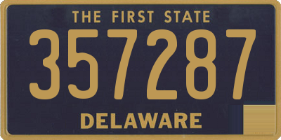 DE license plate 357287