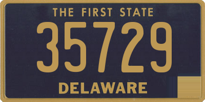 DE license plate 35729