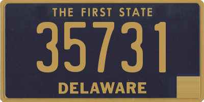 DE license plate 35731