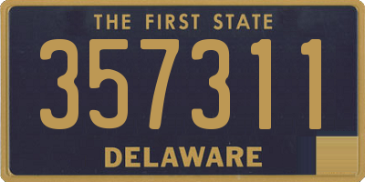 DE license plate 357311