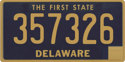 DE license plate 357326