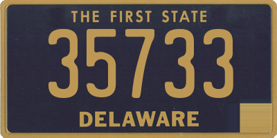 DE license plate 35733