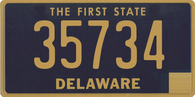 DE license plate 35734
