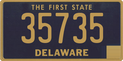 DE license plate 35735