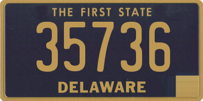 DE license plate 35736