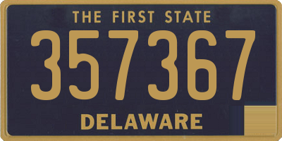 DE license plate 357367