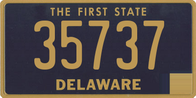 DE license plate 35737