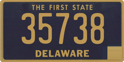DE license plate 35738
