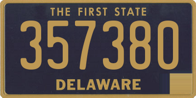 DE license plate 357380