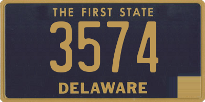 DE license plate 3574