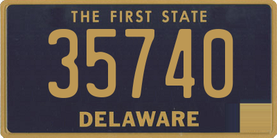 DE license plate 35740