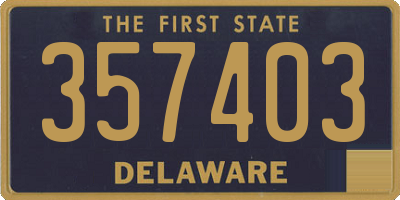 DE license plate 357403