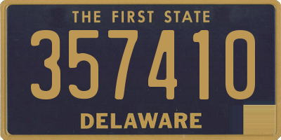 DE license plate 357410