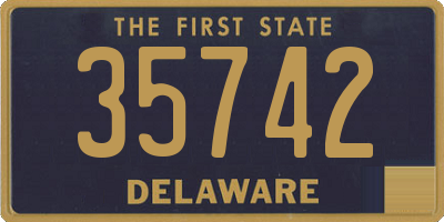 DE license plate 35742