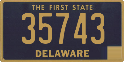 DE license plate 35743