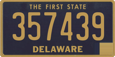 DE license plate 357439