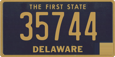 DE license plate 35744