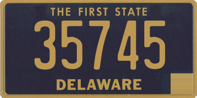 DE license plate 35745