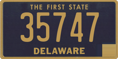 DE license plate 35747