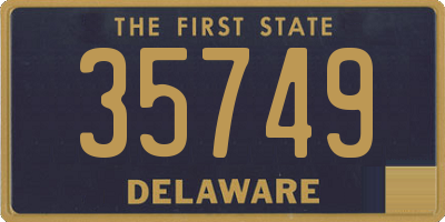 DE license plate 35749