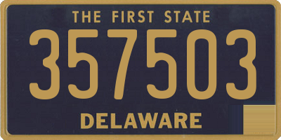 DE license plate 357503