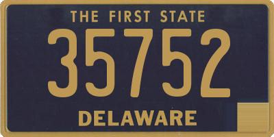 DE license plate 35752