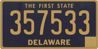 DE license plate 357533
